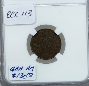 1923 Canada 1 Cent, Grader NGC, Grade XF45BN, Grader I D. 11306-060, SKU #CCC113