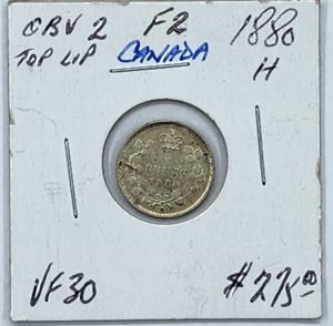 1880H Canada 5 Cents, Grader Our Grade, Grade VF 30, SKU #RCC122