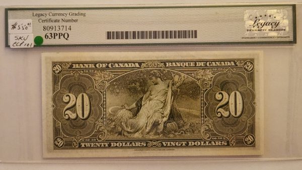Canada $20 1937 Coyne-Towers J/E - Legacy Choice 63PPQ - Image 2