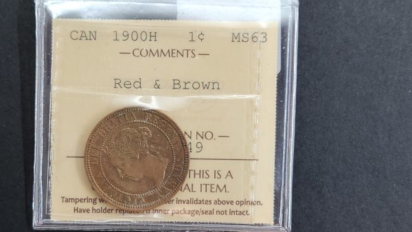 Canada 1 cent 1900H - ICCS MS63 RB