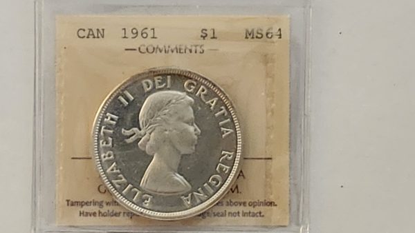 Canada $1 1961 - ICCS MS64 Cameo - Image 4