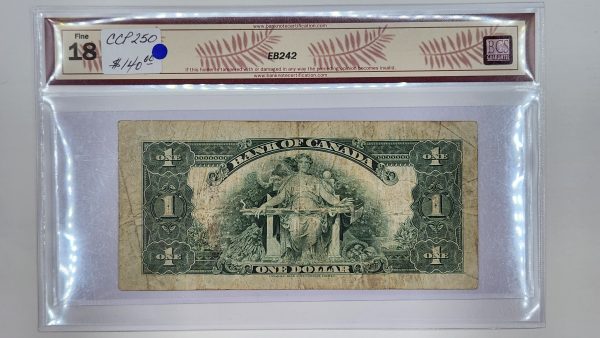 Canada $1 1935 English - BCS F18 - Image 2