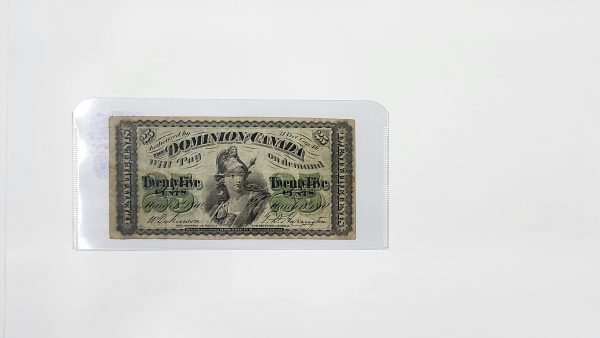 Canada 25 cents 1870 Plain - VG-F