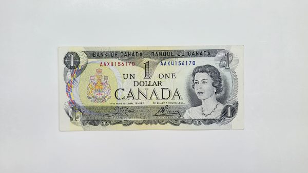 Canada $1 1973 Crow-Bouey AAX Replacement - AU58