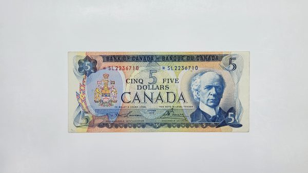 Canada $5 1972 Lawson-Bouey *SL Replacement - VF+
