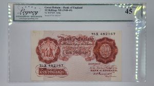 Great Britain 10 Shillings 1948 - Legacy EF45