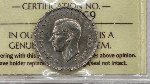 Canada 5 cents 1937 - ICCS MS64 - Image 4