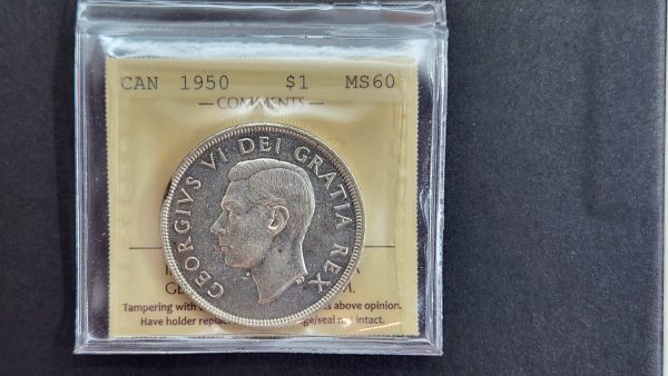 Canada $1 1950 FWL - ICCS MS60