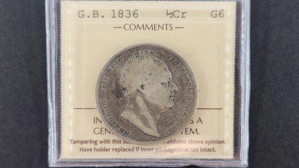 Great Britain ½ Crown 1836 - ICCS G6