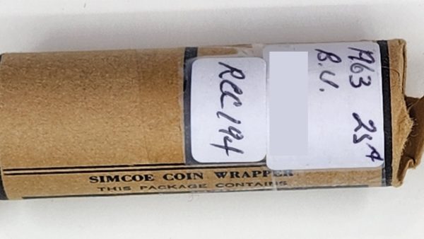 Canada Roll 25 Cents 1963 - BU