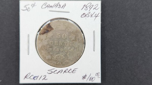 Canada 50 Cents 1892 Obverse 4