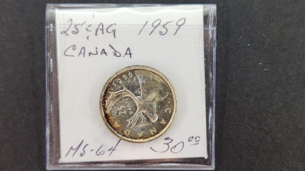 Canada 25 Cents 1959 - MS64