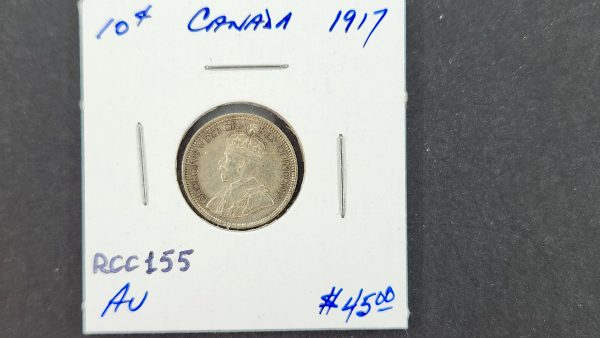 Canada 10 Cents 1917 - AU