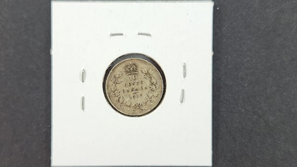 Canada 10 Cents 1917 - AU - Image 2