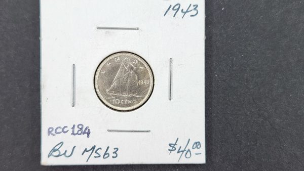 Canada 10 Cents 1943 - MS63