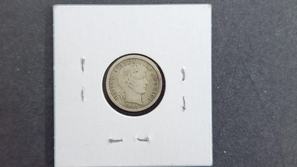 U.S.A. 10 Cents 1908o Barber - Image 2
