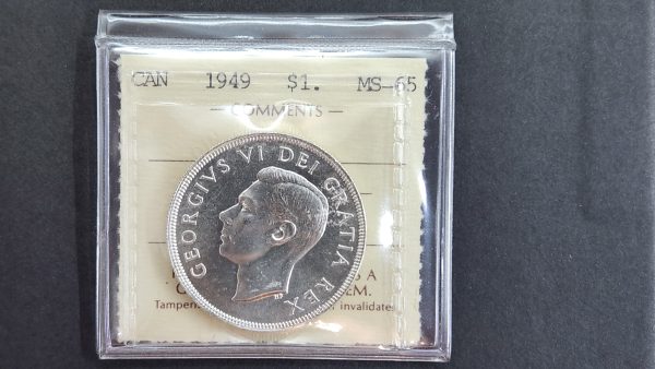 Canada $1 1949 - ICCS MS65