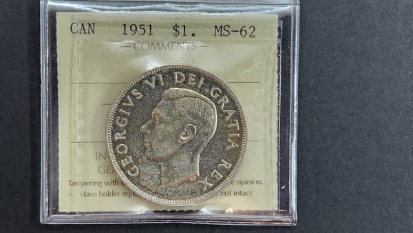 Canada $1 1951 - ICCS MS62