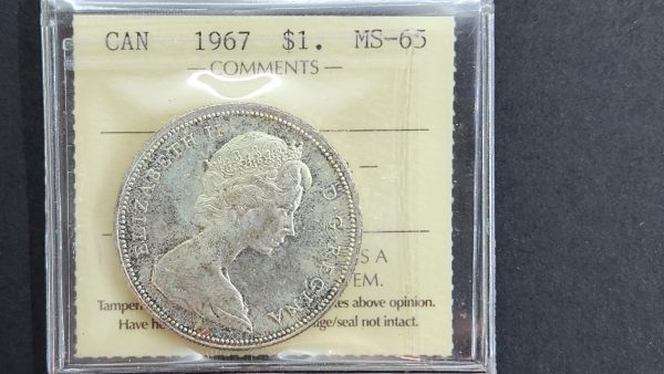 Canada $1 1967 - ICCS MS65