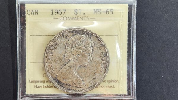 Canada $1 1967 - ICCS MS65