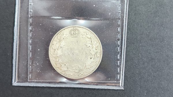 Canada 50 Cents 1920 Narrow 0 - ICCS F12 - Image 2
