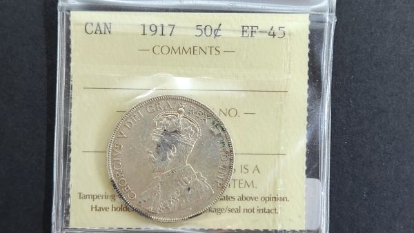 Canada 50 Cents 1917 - ICCS EF45