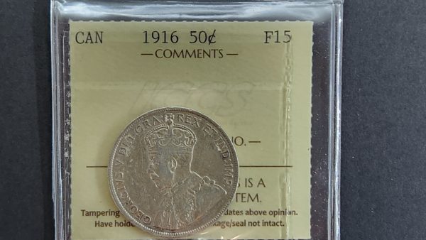 Canada 50 Cents 1916 - ICCS F15