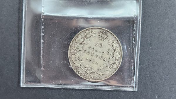 Canada 50 Cents 1914 - ICCS F15 - Image 2