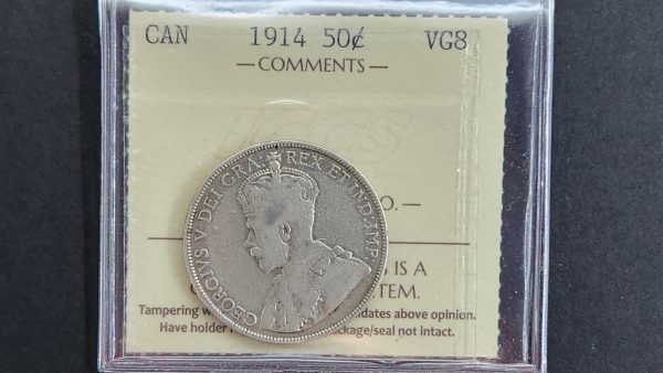Canada 50 Cents 1914 - ICCS VG8