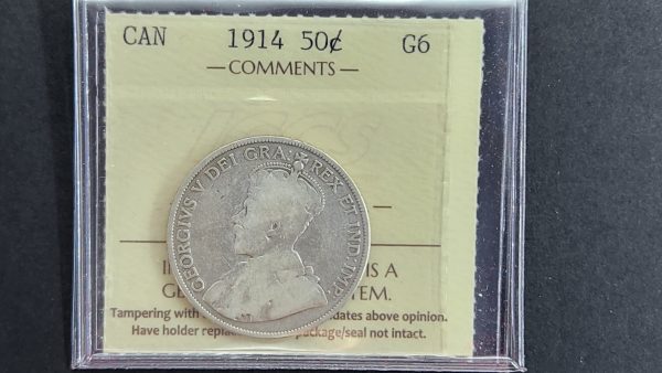 Canada 50 Cents 1914 - ICCS G6