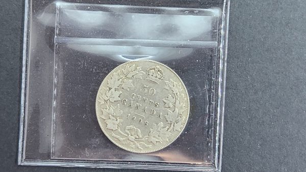 Canada 50 Cents 1908 - ICCS VF30 - Image 2