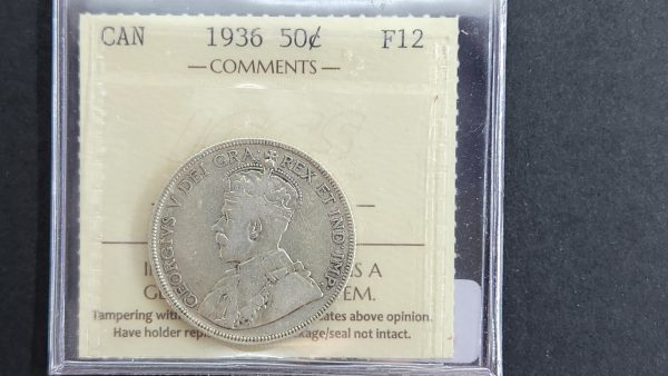 Canada 50 Cents 1936 - ICCS F12