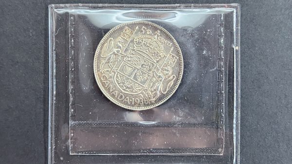 Canada 50 Cents 1938 - ICCS VF30 - Image 2