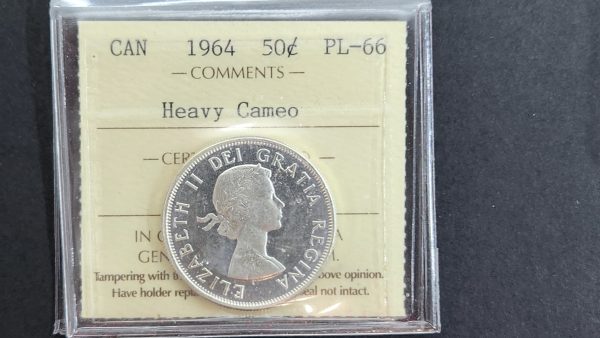 Canada 50 Cents 1964 - ICCS PL66 Heavy Cameo