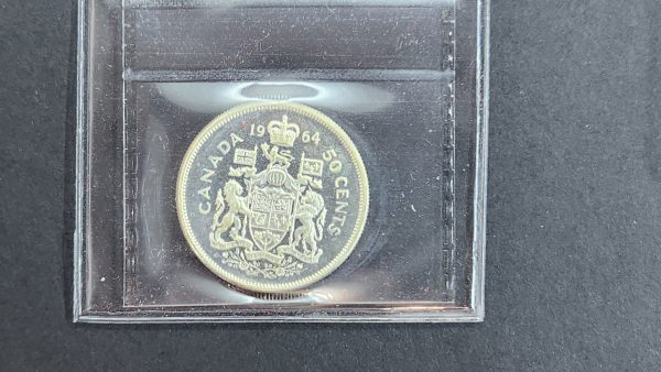 Canada 50 Cents 1964 - ICCS PL66 Heavy Cameo - Image 2