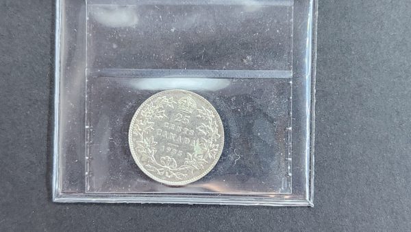 Canada 25 Cents 1935 - ICCS EF40 Corrosion - Image 2
