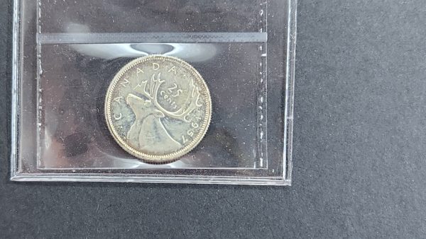 Canada 25 Cents 1957 - ICCS PL65 - Image 2