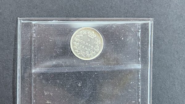 Canada 5 Cents 1888 - ICCS EF40 Cleaned - Image 2