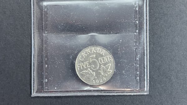 Canada 5 Cents 1924 - ICCS MS63 - Image 2
