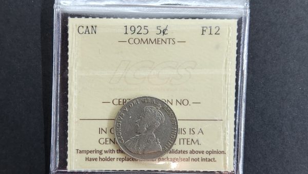 Canada 5 Cents 1925 - ICCS F12