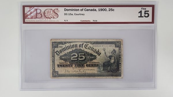 Canada 25 Cents 1900 Courtney - BCS F15