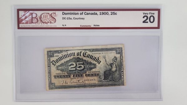Canada 25 Cents 1900 Courtney - BCS VF20