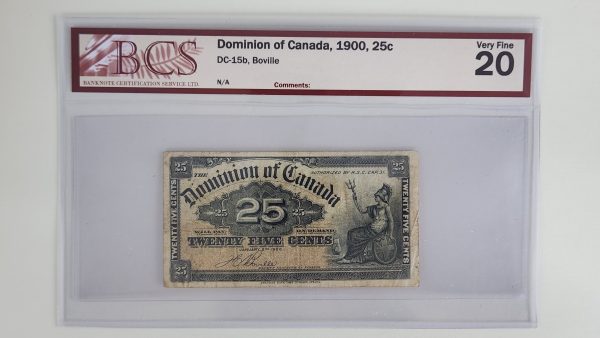 Canada 25 Cents 1900 Boville - BCS VF20