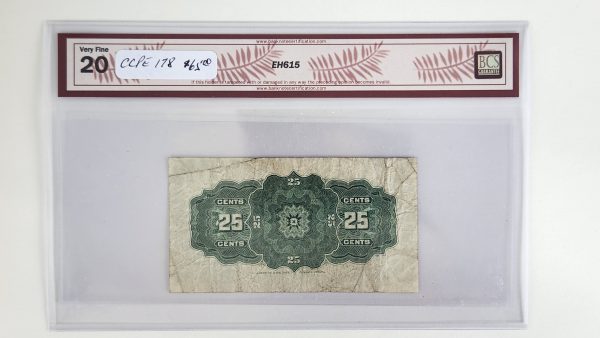 Canada 25 Cents 1900 Boville, Cut out of Register Error - BCS VF20 - Image 2