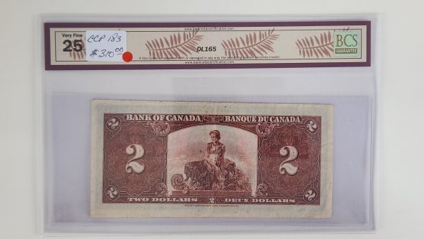 Canada $2 1937 Osborne-Towers B/B - BCS VF25 - Image 2