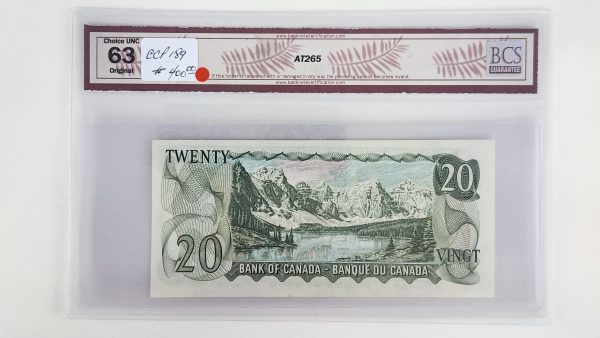 Canada $20 1969 Beattie-Rasminsky *EA Replacement - BCS CUNC63 Original - Image 2