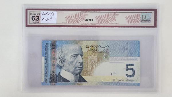 Canada $5 2006 Jenkins-Dodge APM - BCS CUNC63 Original - Image 2