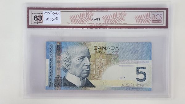 Canada $5 2006 Jenkins-Dodge APM - BCS CUNC63 Original - Image 2