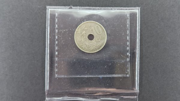 Belgium 10 Centimes 1930 - ICCS VF30 - Image 2
