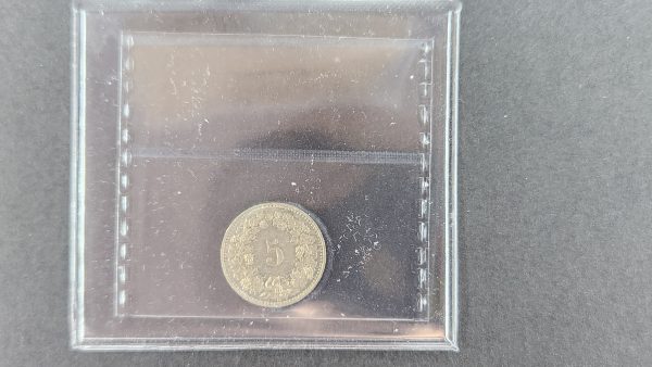 Switzerland 5 Rappen 1889B - ICCS AU55 - Image 2